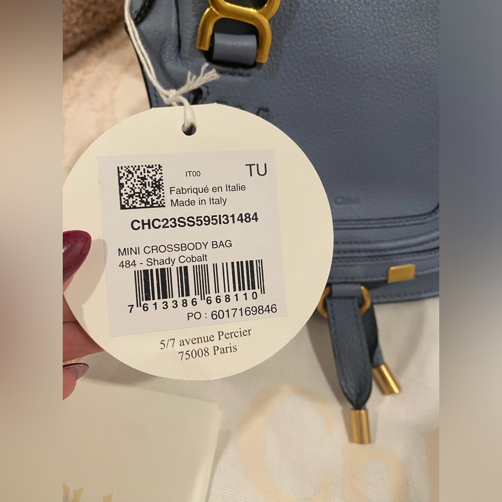 Chloé Marcie Mini in Light Blue - Picture 3 of 16